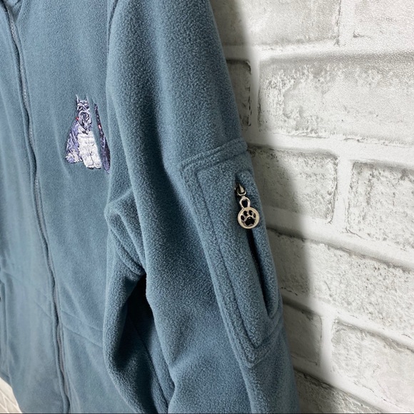 Danbury Mint Schnauzer Dogs Embroidered Fleece - Picture 9 of 16